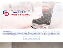 Tablet Screenshot of cathyspowerskating.com